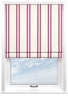 Winnies Stripe, Cosmos - Roman Blind